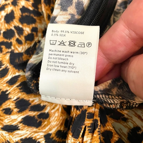 Nanushka - Luma Straight Leg Pant - Ocelot Print - Size S - Picture 8 of 8